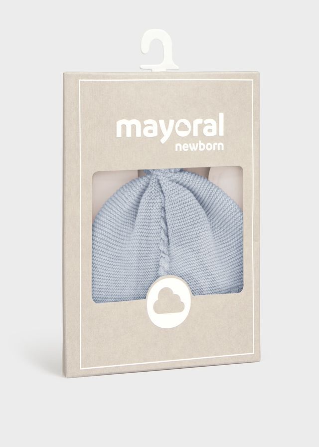 Шапка Mayoral 0 міс. Блакитний 9127-28 фото