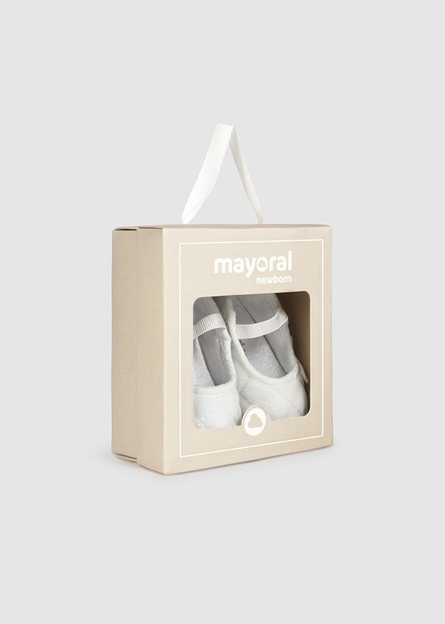 Пінетки Mayoral 0-2 міс. Розмір 15 Молочний 9964-94 фото